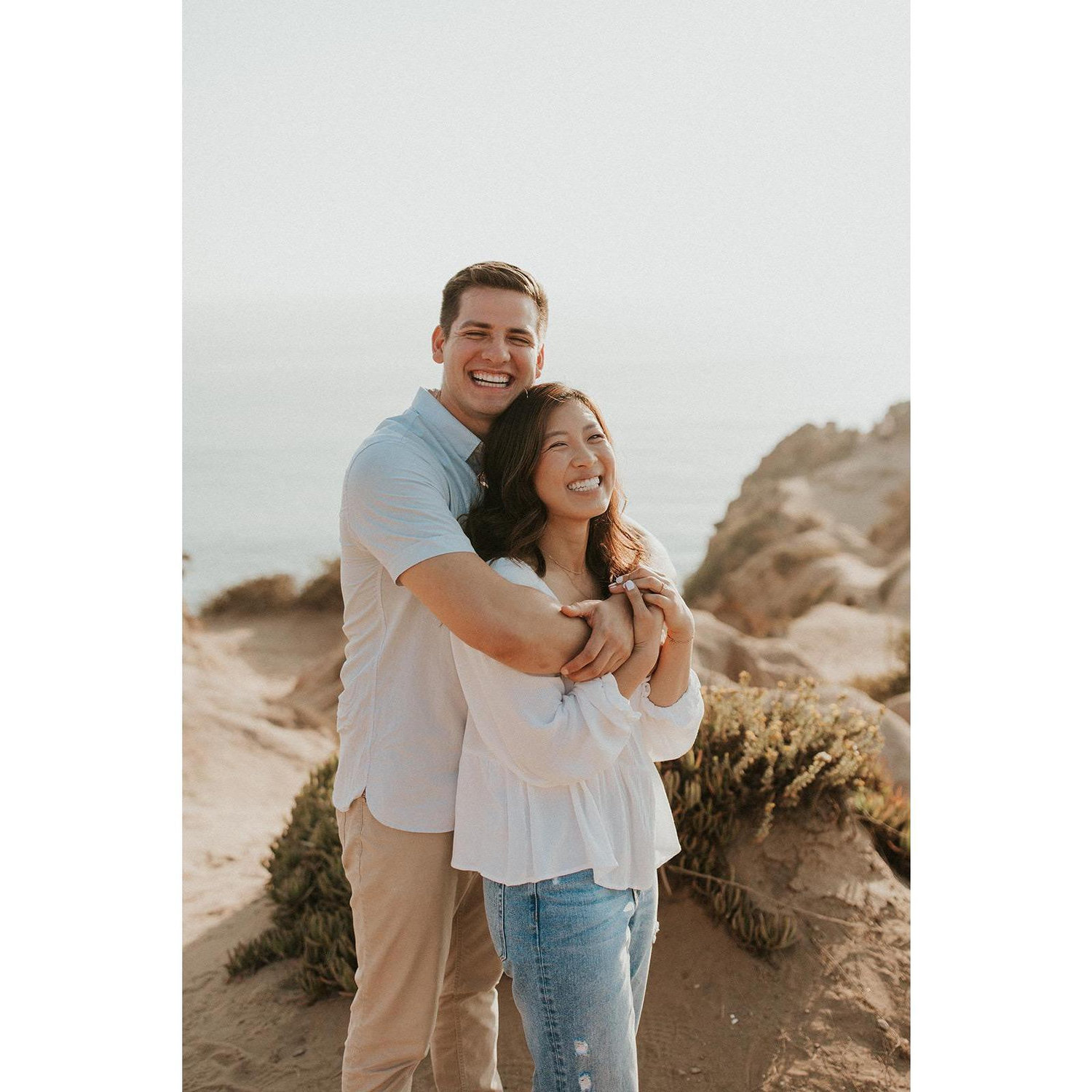 Our engagement photos--- back at the place we got engaged.