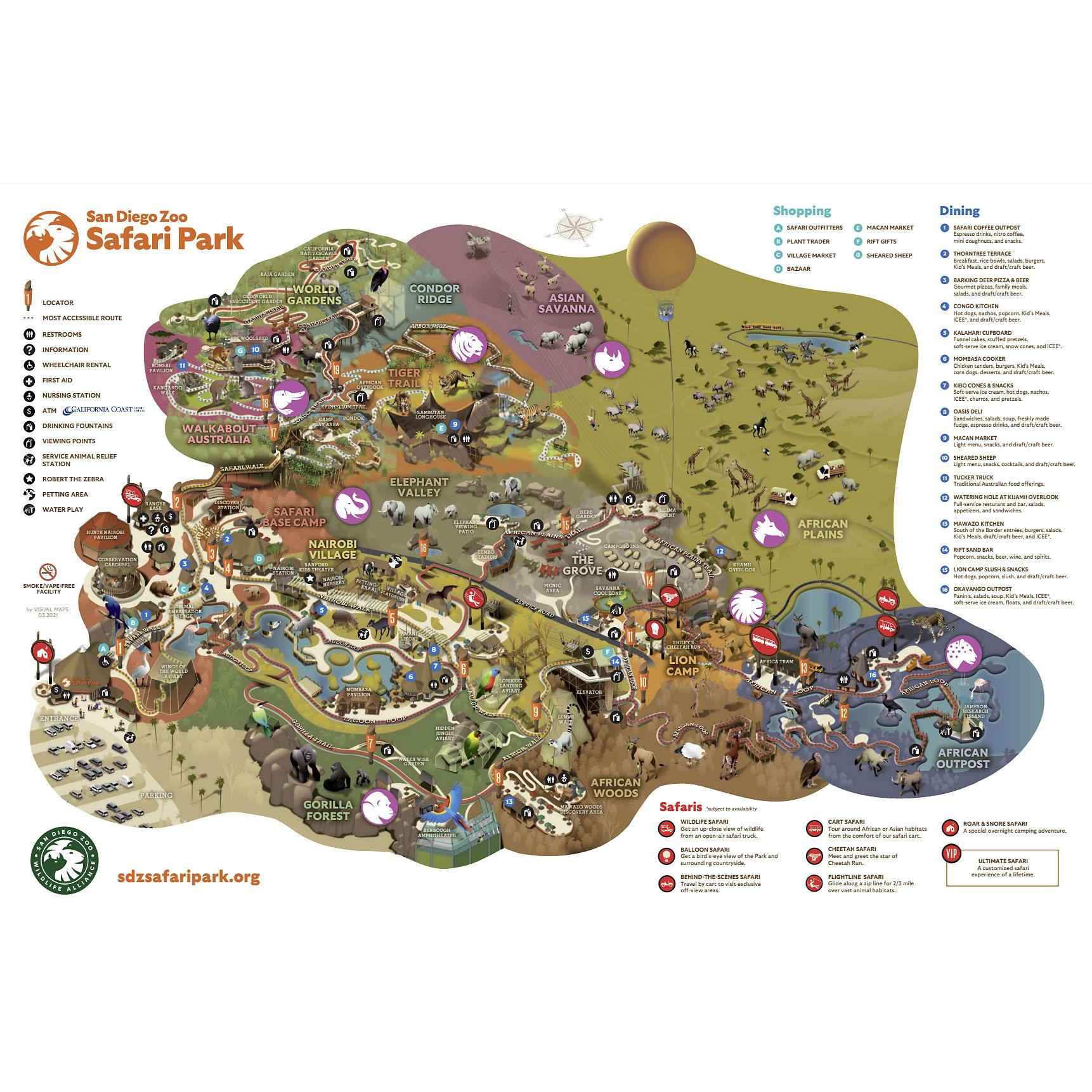 Official park map
