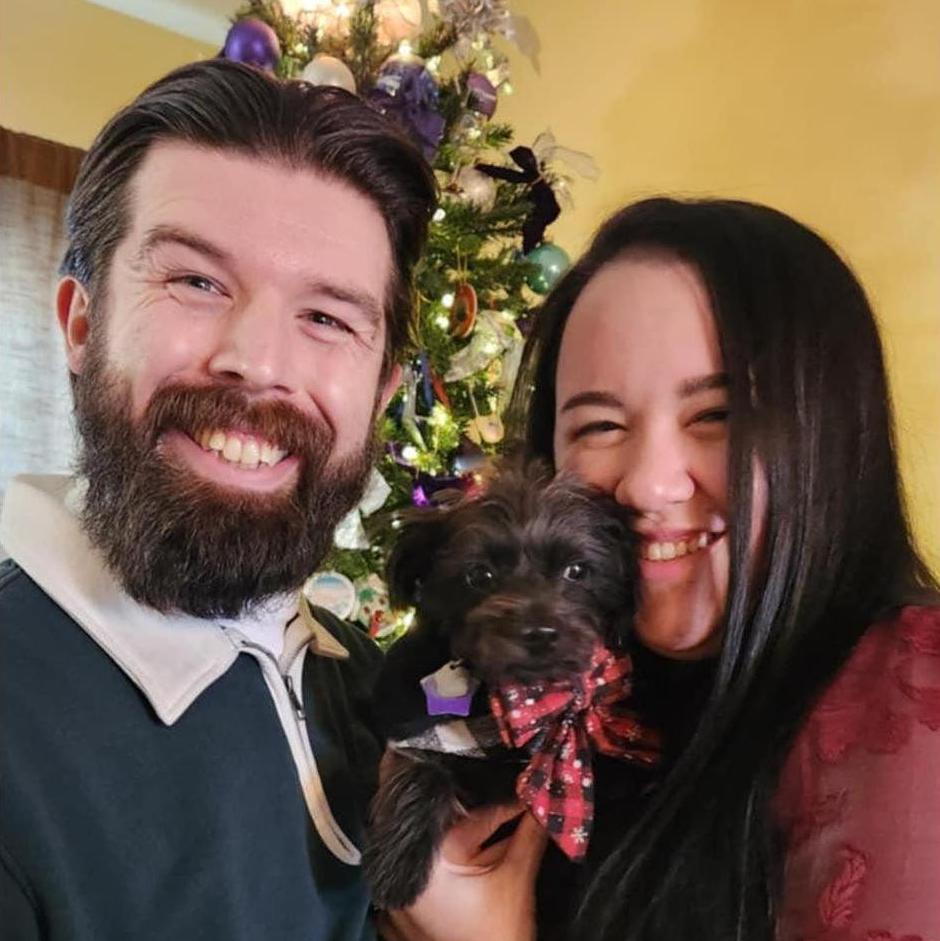 Christmas with our dapper lil pup