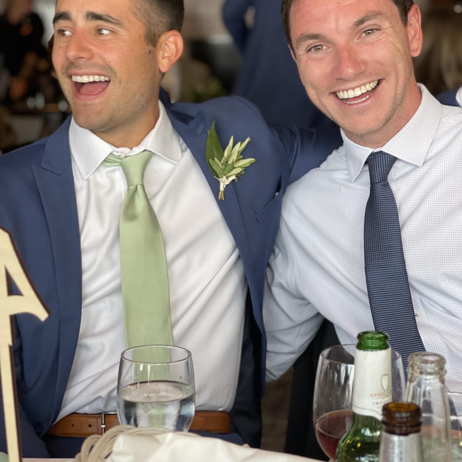 Brian & John laugh