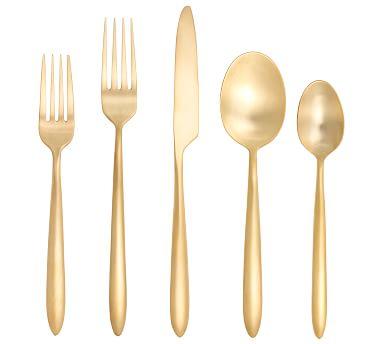 Fortessa Velo Flatware - 20 Piece - Gold