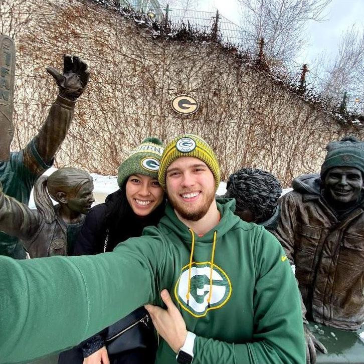 Our first (of what will be MANY) trips to Green Bay, go pack go!