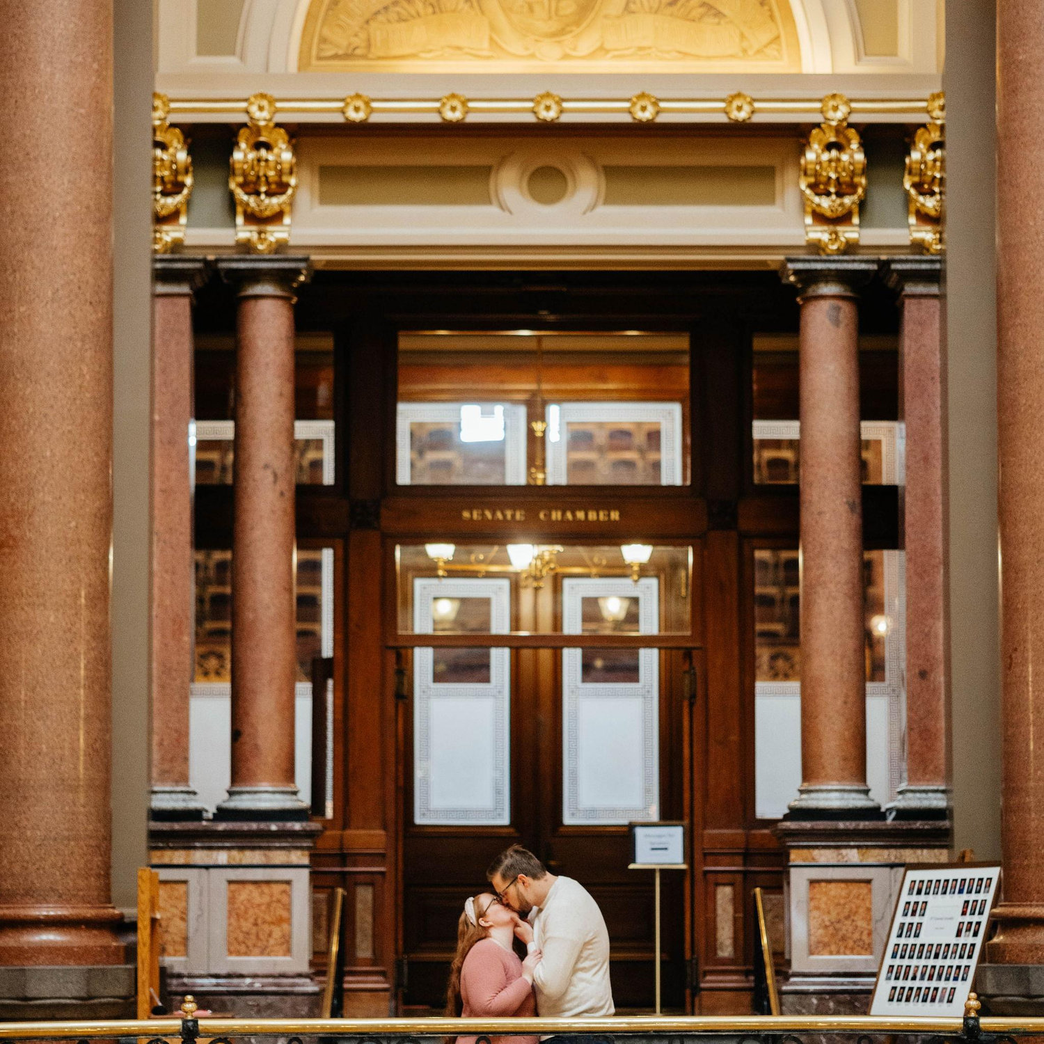 Our Engagement Photos at the Iowa State Capitol! -Courtesy of Peridot & Lace ❤️