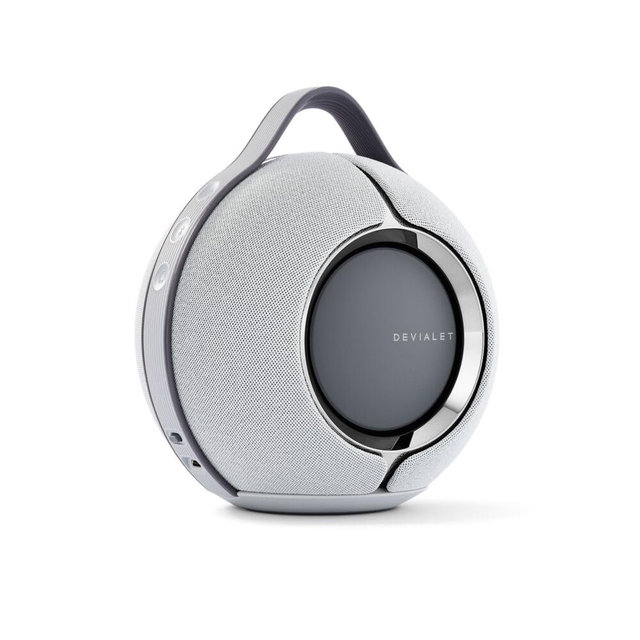 Devialet - Mania Portable Smart Speaker Light Grey- Premium Compact Sound - High-Fidelity Audio in Compact Design - Deep Bass, Smooth Connectivity, Adaptive Sound, Durable Design