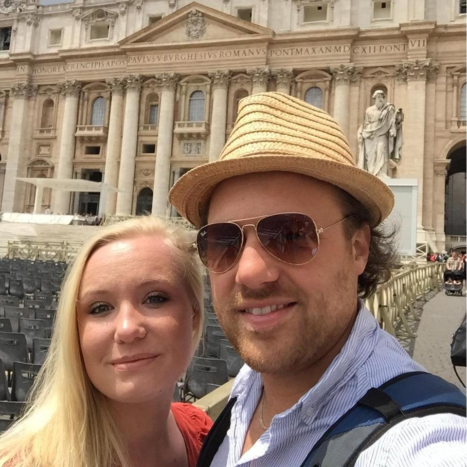 Touring the Vatican.