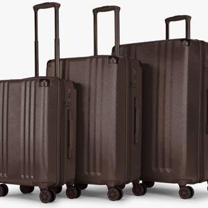 Ambeur 3-Piece Luggage Set in Walnut