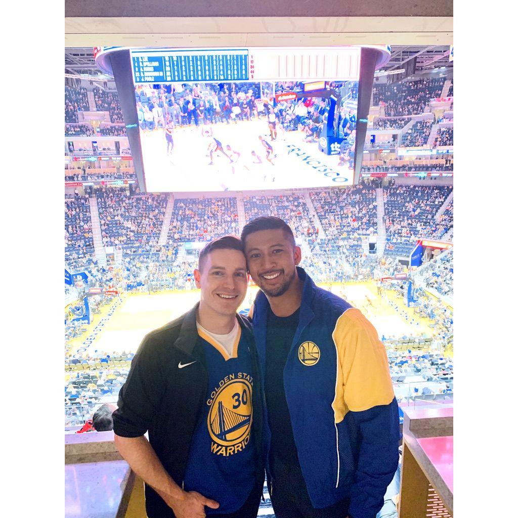 We met in San Francisco and some of our first few dates were at the Chase Center.