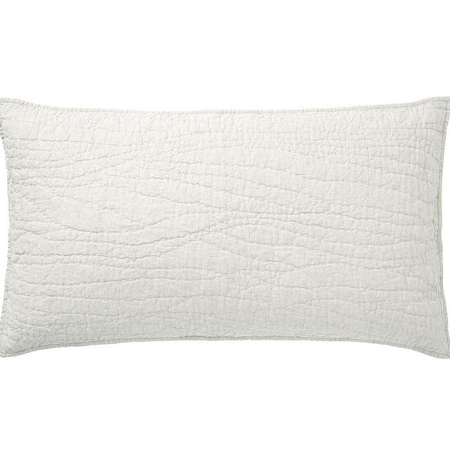 Classic Ivory Belgian Flax Linen Handcrafted Shams, King