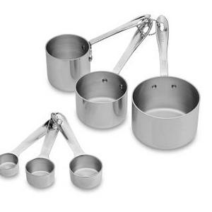 All-Clad Stainless-Steel Odd-Size Cups & Spoons Set