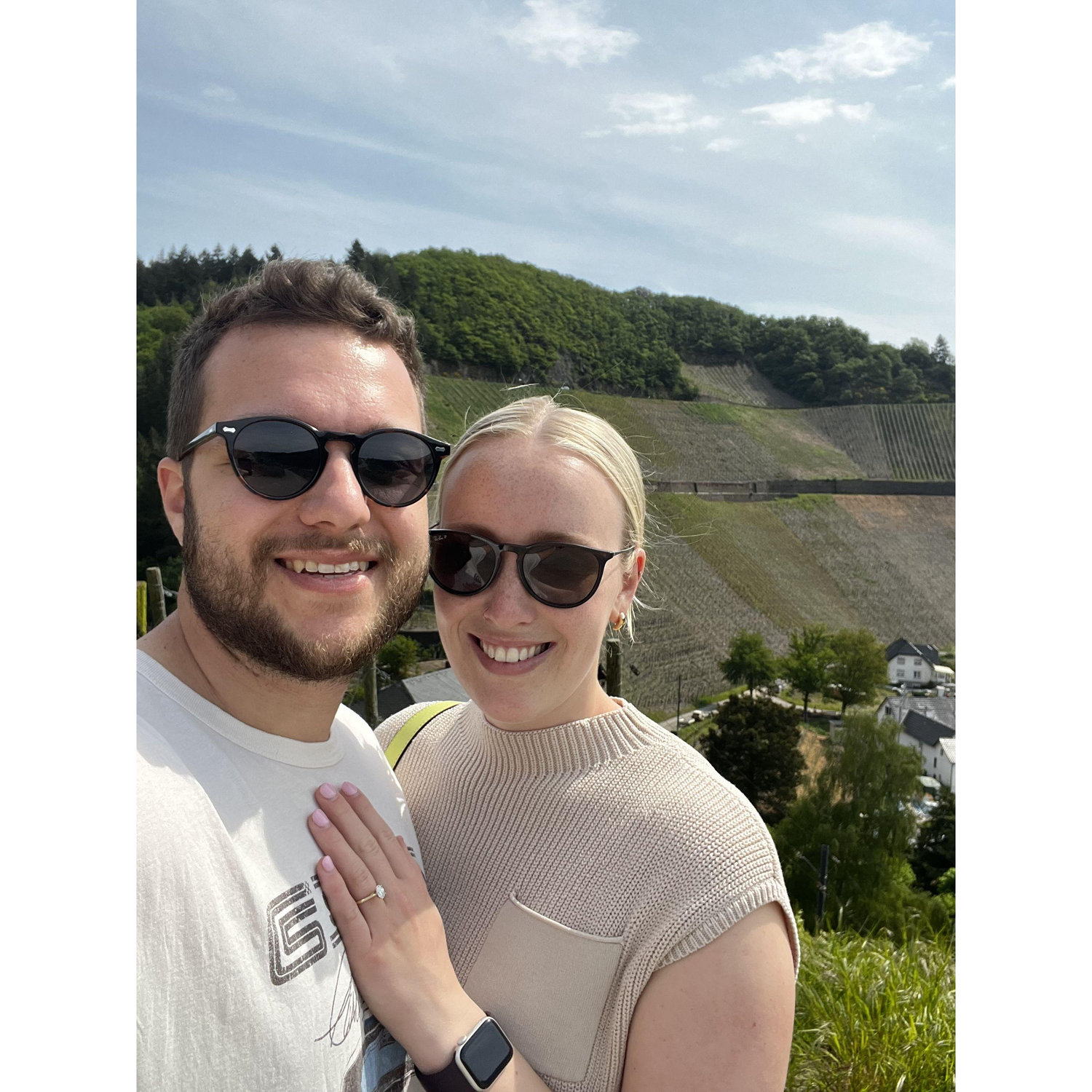 Vineyard in Ahr Valley Germany - Kelly must have something wine related on every trip