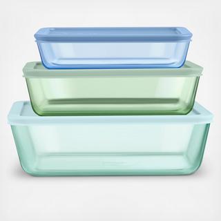 Simply Store® Tinted 6-Piece Rectangle Storage Container Set