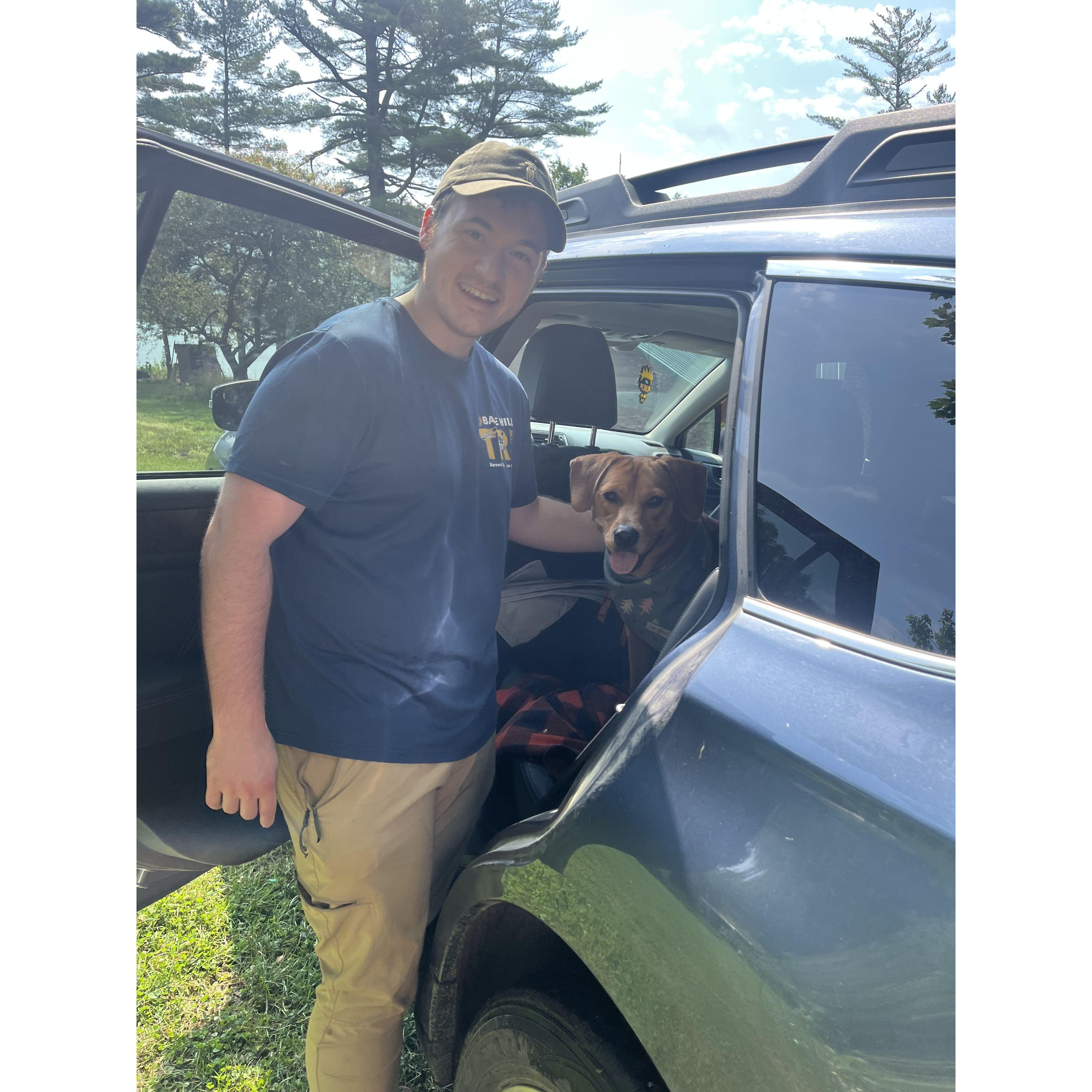 Penny's biggest smile after our first family camping trip