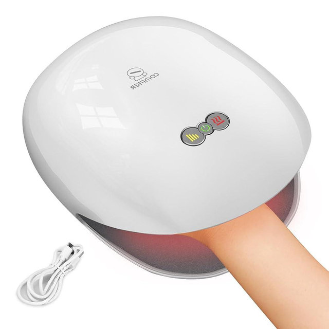 COMFIER Hand Massager for Arthritis and Carpal Tunnel,Wireless Hand Massager with Heat & Compression,3 Levels Heating,Rechargeable Massager Machine,Christmas Gifts for Women