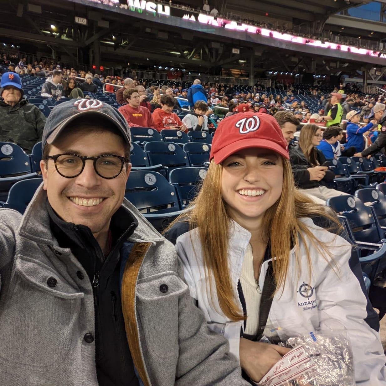 Our first Nats game! - April '22