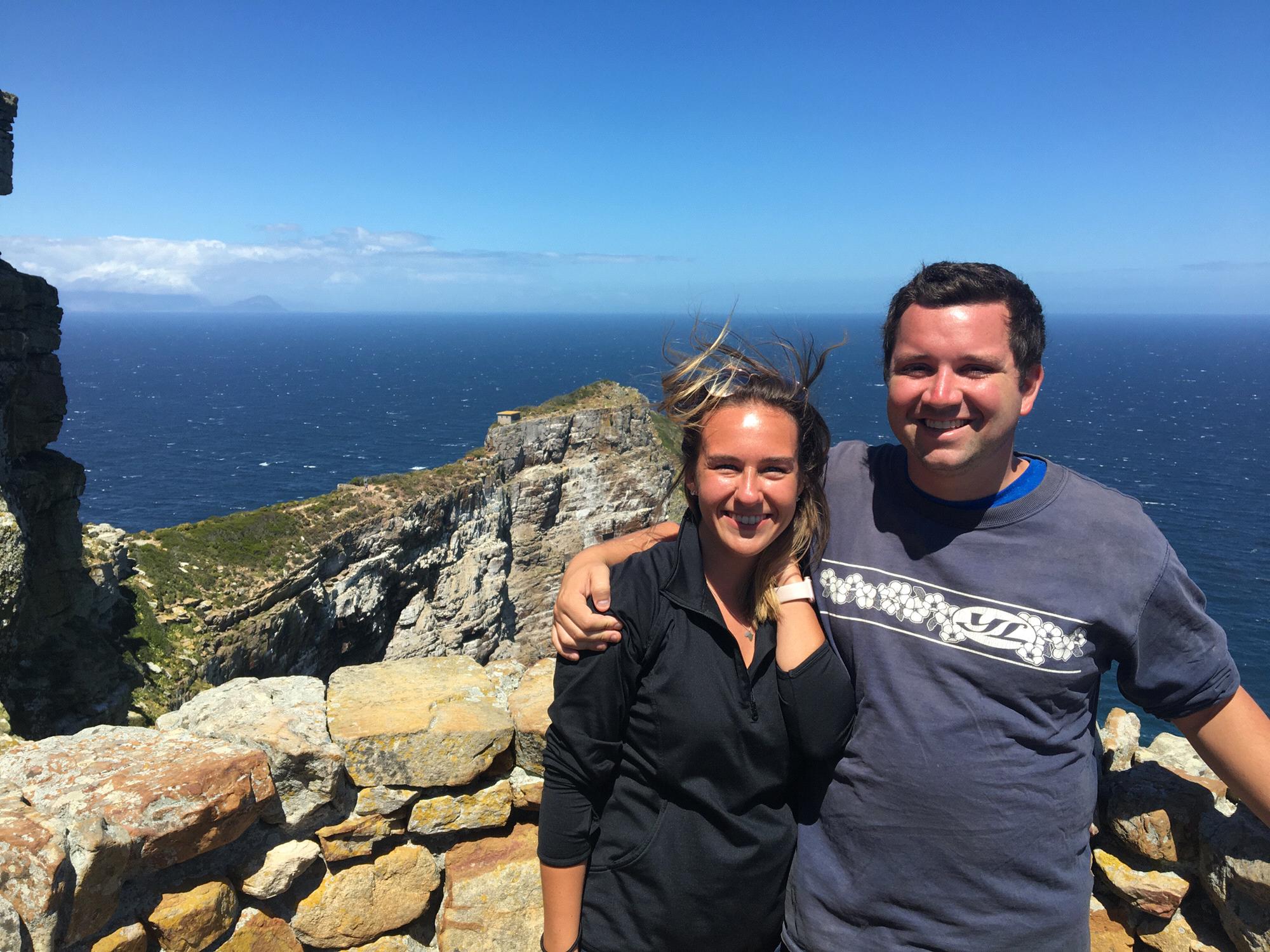 At the southern most tip of South Africa