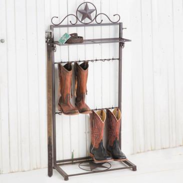 Metal Star Boot Rack