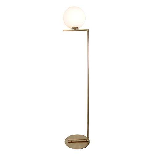 EQLight EQMCFB041 Task Floor Lamp, Gold/White