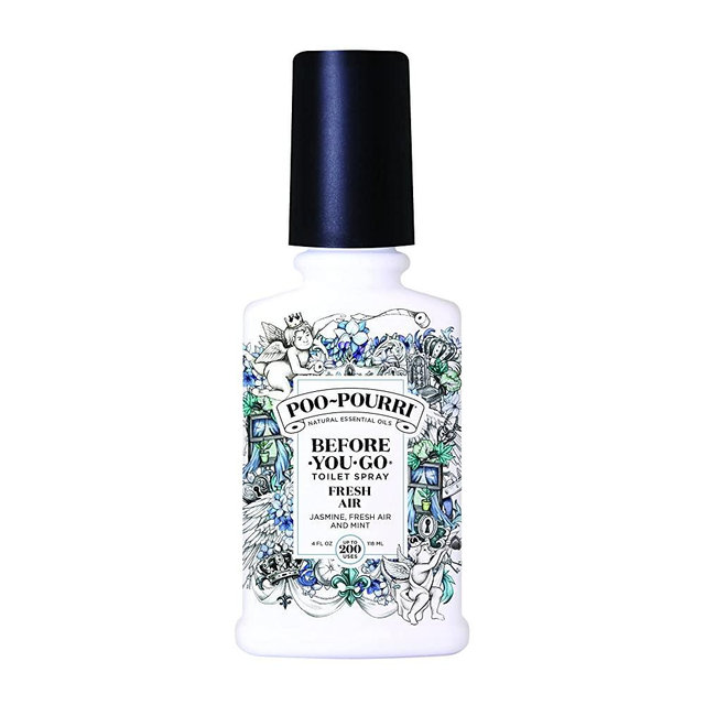 Poo-Pourri Before-You- Go Toilet Spray Fresh Air (AZ9072), 4 oz, White
