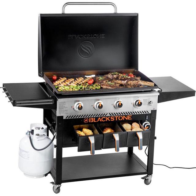 Blackstone 4-Burner 36" Griddle With Air Fryer and Hood