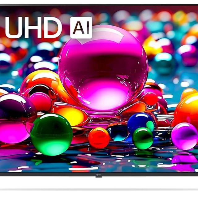 LG 65-Inch Class UHD AI 4K UA77 Series Smart TV w/AI Sound Pro, HDR10, 4K Super Upscaling, Filmmaker Mode, Wow Orchestra, Compatible with Alexa (65UA7700PUB, 2025)