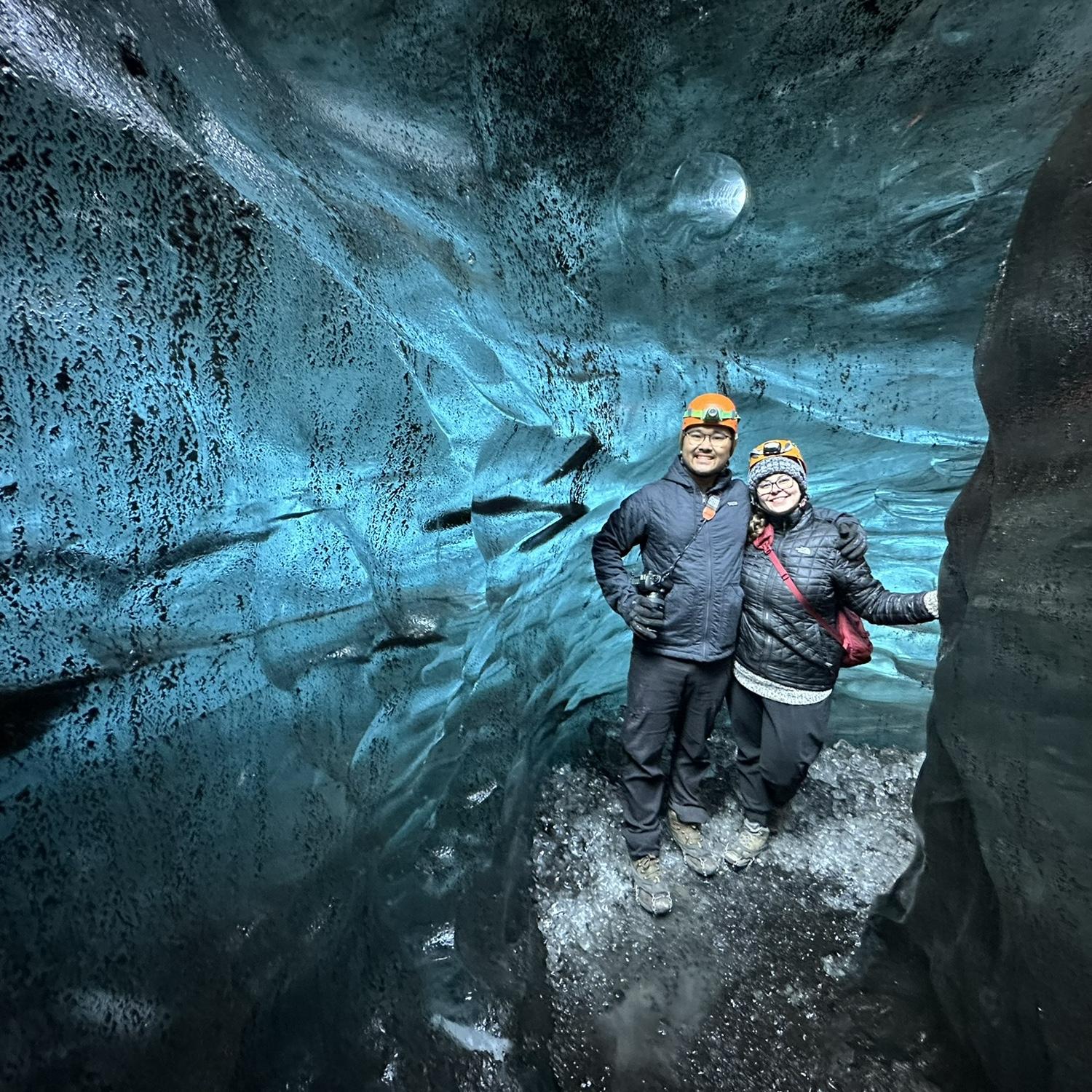 Edward loves a glacier... so we did a glacier cave tour!