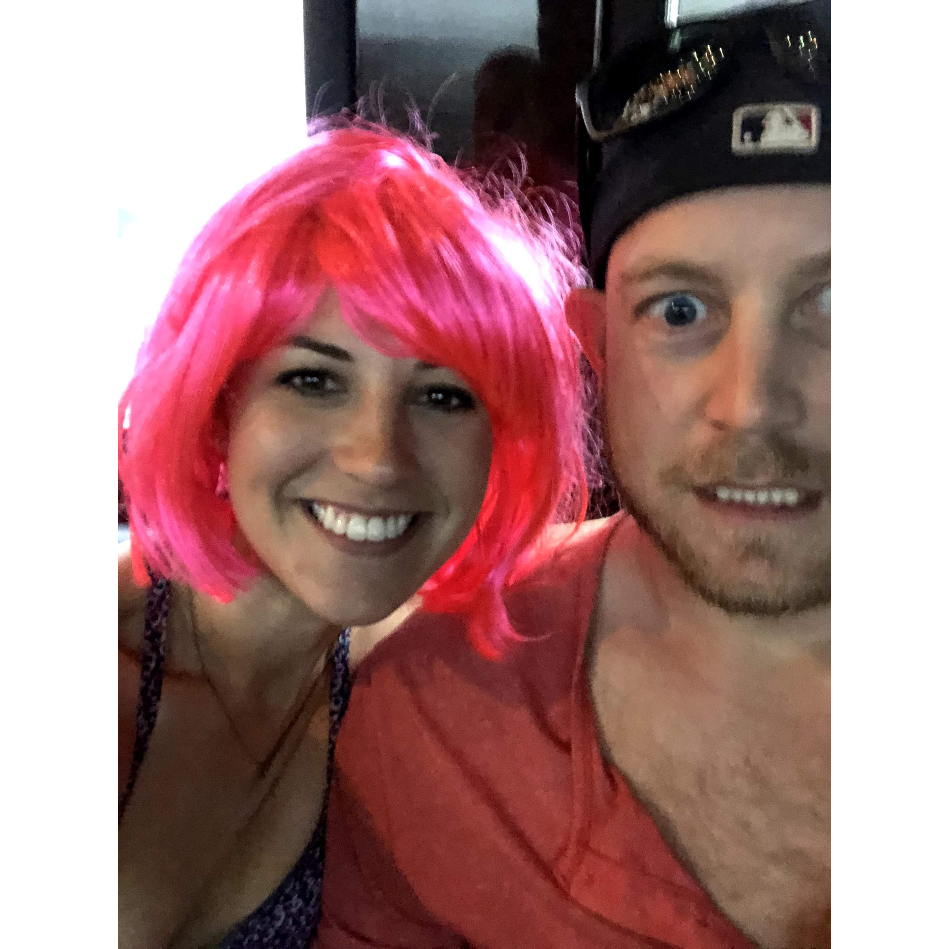 "Wine and wigs" party! Eric secretly wished he had brought one!
Sonoma, CA