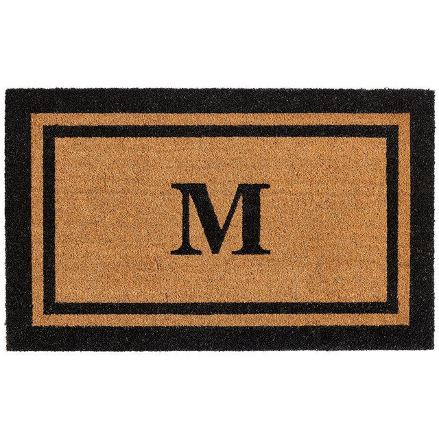 Personalized Double Frame Doormat, Black, 22" x 36"