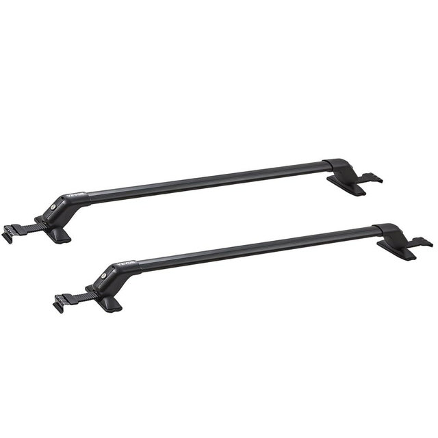 VEVOR Universal Roof Rack Cross Bars, 41.3" Aluminum Roof Rack with 155 lbs Load Capacity, Adjustable Roof Crossbars with Locks, fit Cars Without Side Rail, for SUVs, Sedans, and Vans