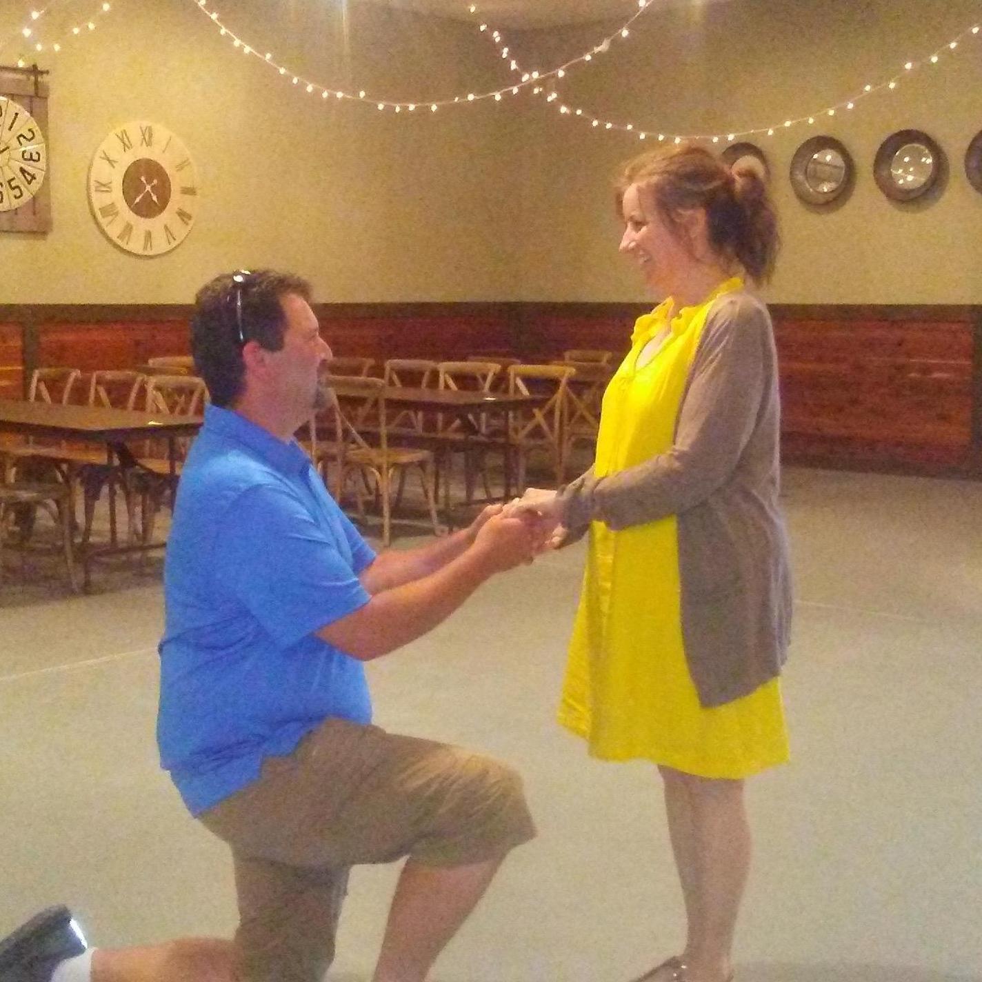 A re-enactment or the proposal at Argo's farm. During the real proposal I was nervous and she was crying! Tears of Joy of course!