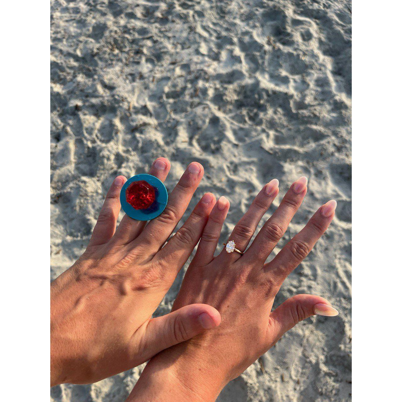 Graham requested that he received a ring pop from Kara so they both could have rings on their special day!