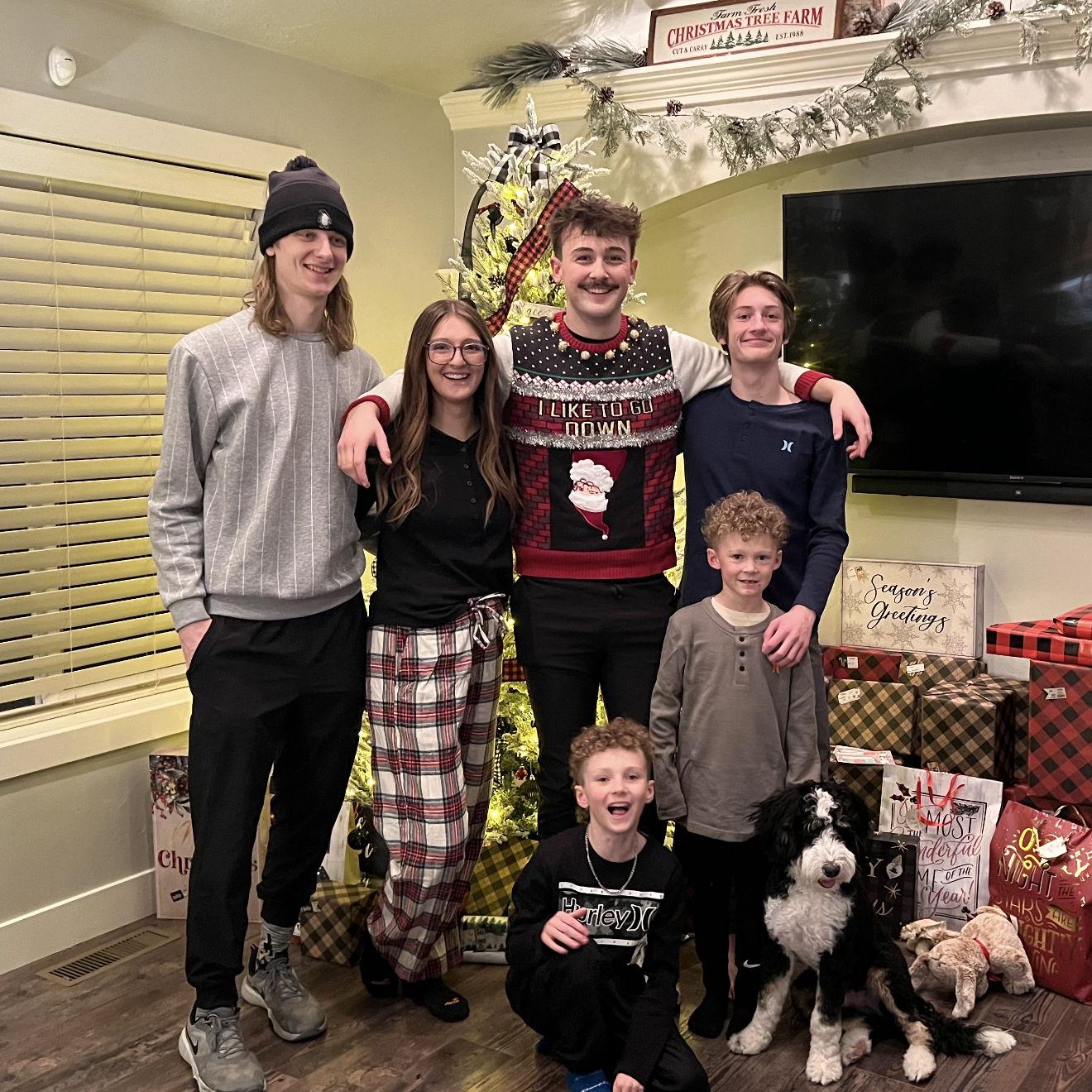 Christmas with Karlee's siblings