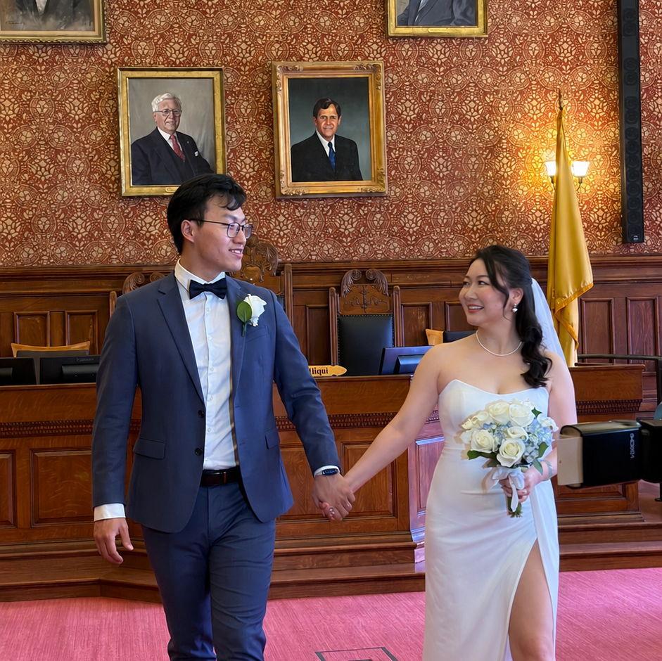 Vaciry and Jojo were happily married on May 22, 2026, at Cambridge City Hall.