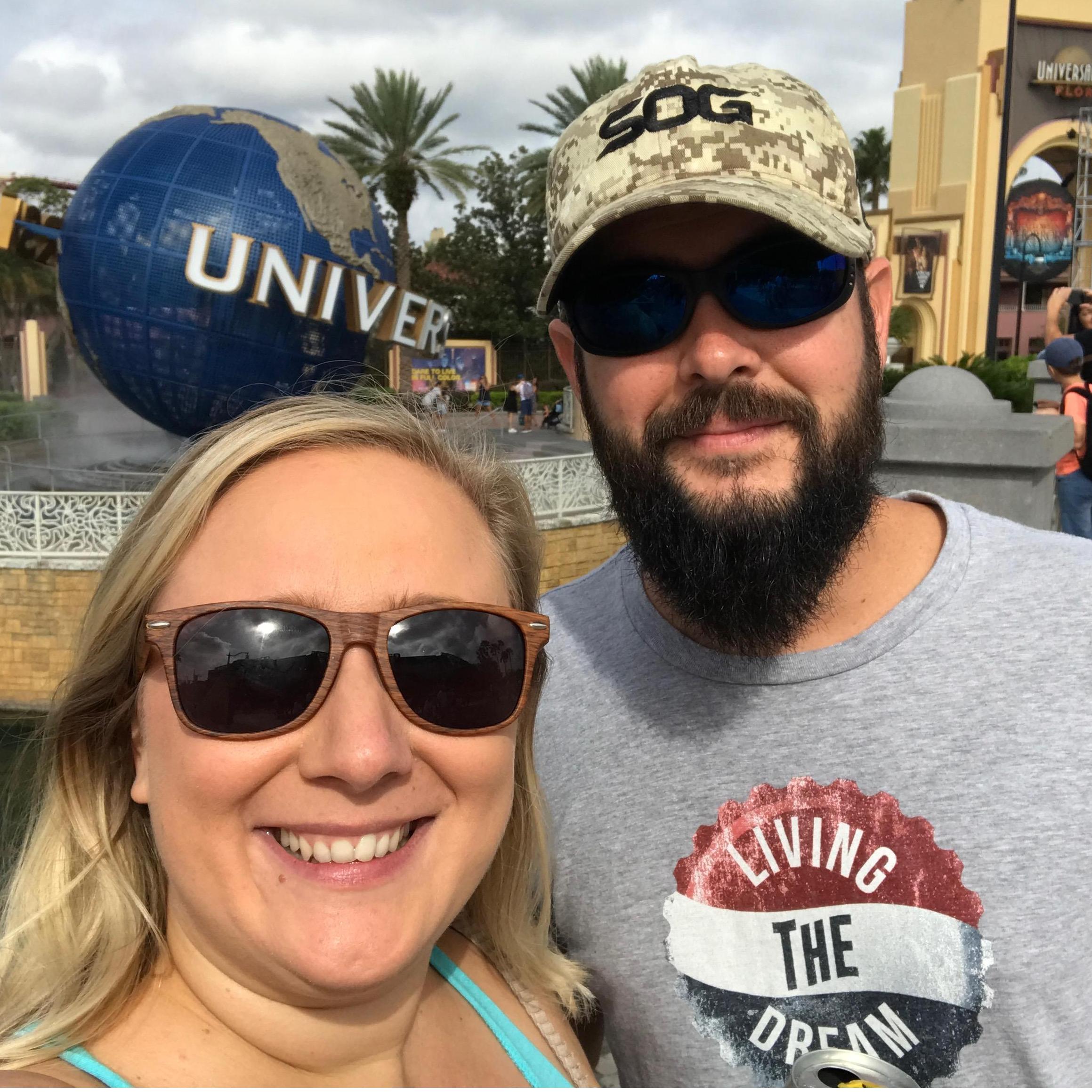 Our first time together at Universal Studios
