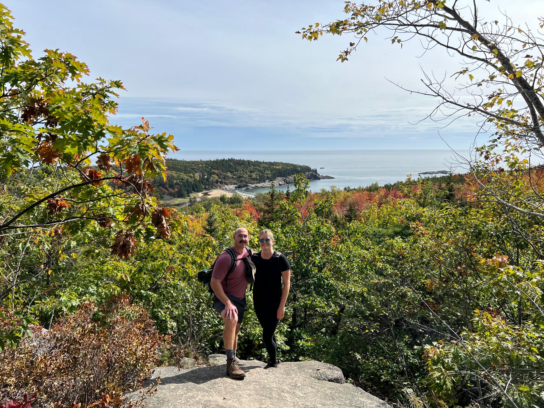 Hiking in Acadia, National park.  Fall 2022