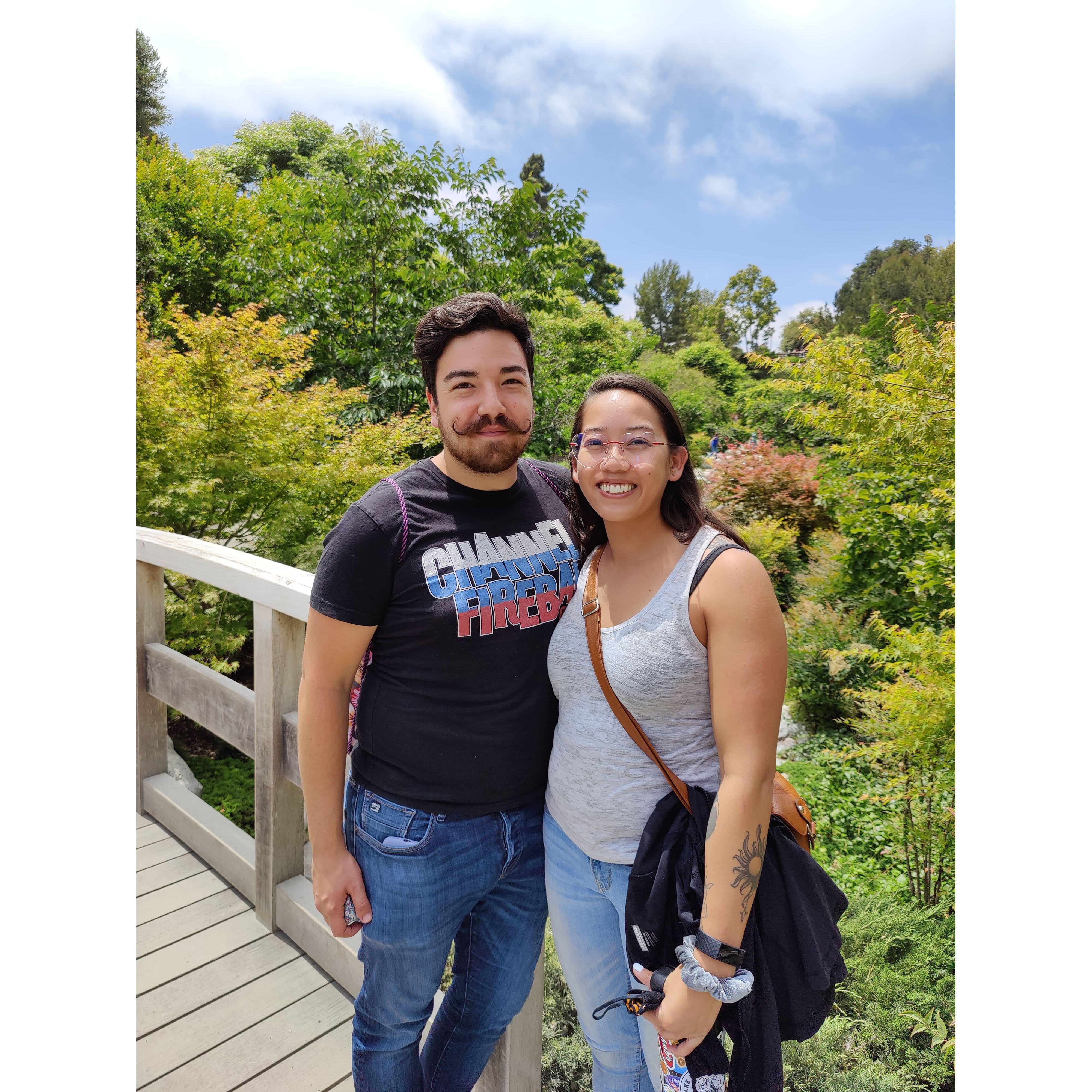 The lush Japanese Garden in Balboa park!