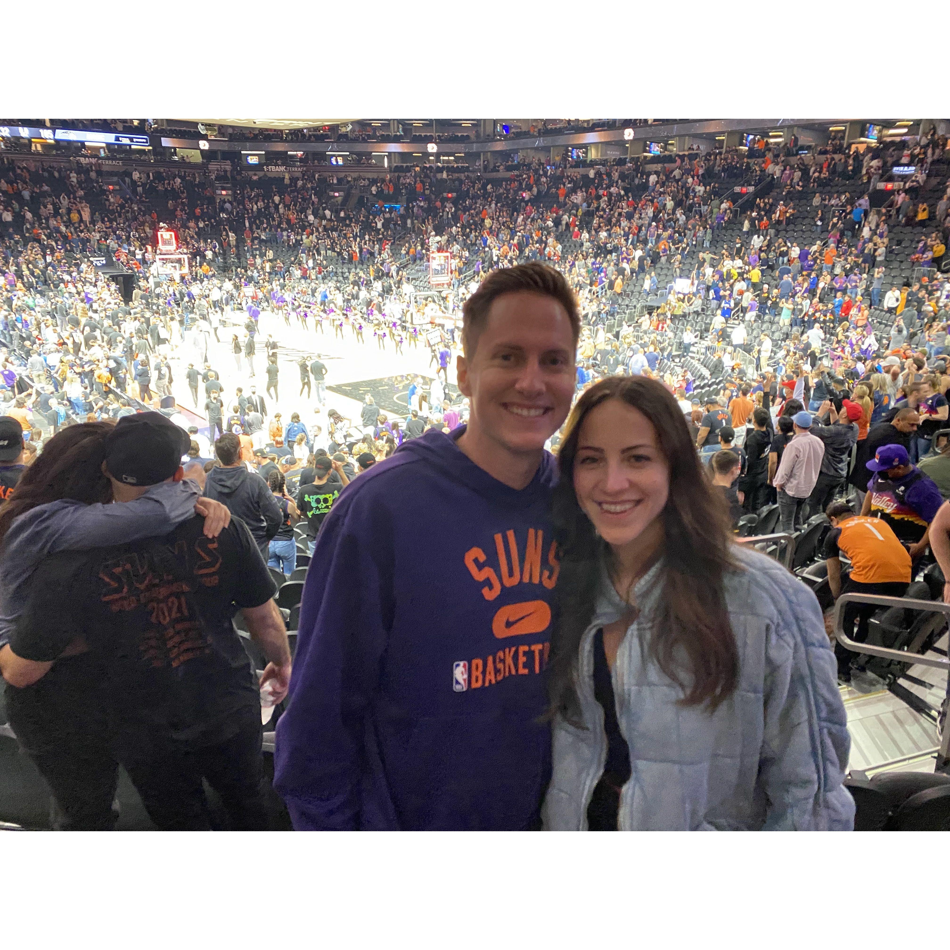 GO SUNS!!! Scott has converted Emily to be a suns fan 