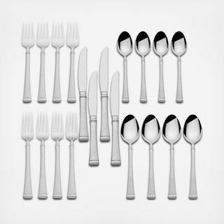 Harmony Hammered 20-Piece Flatware Set, Service for 4