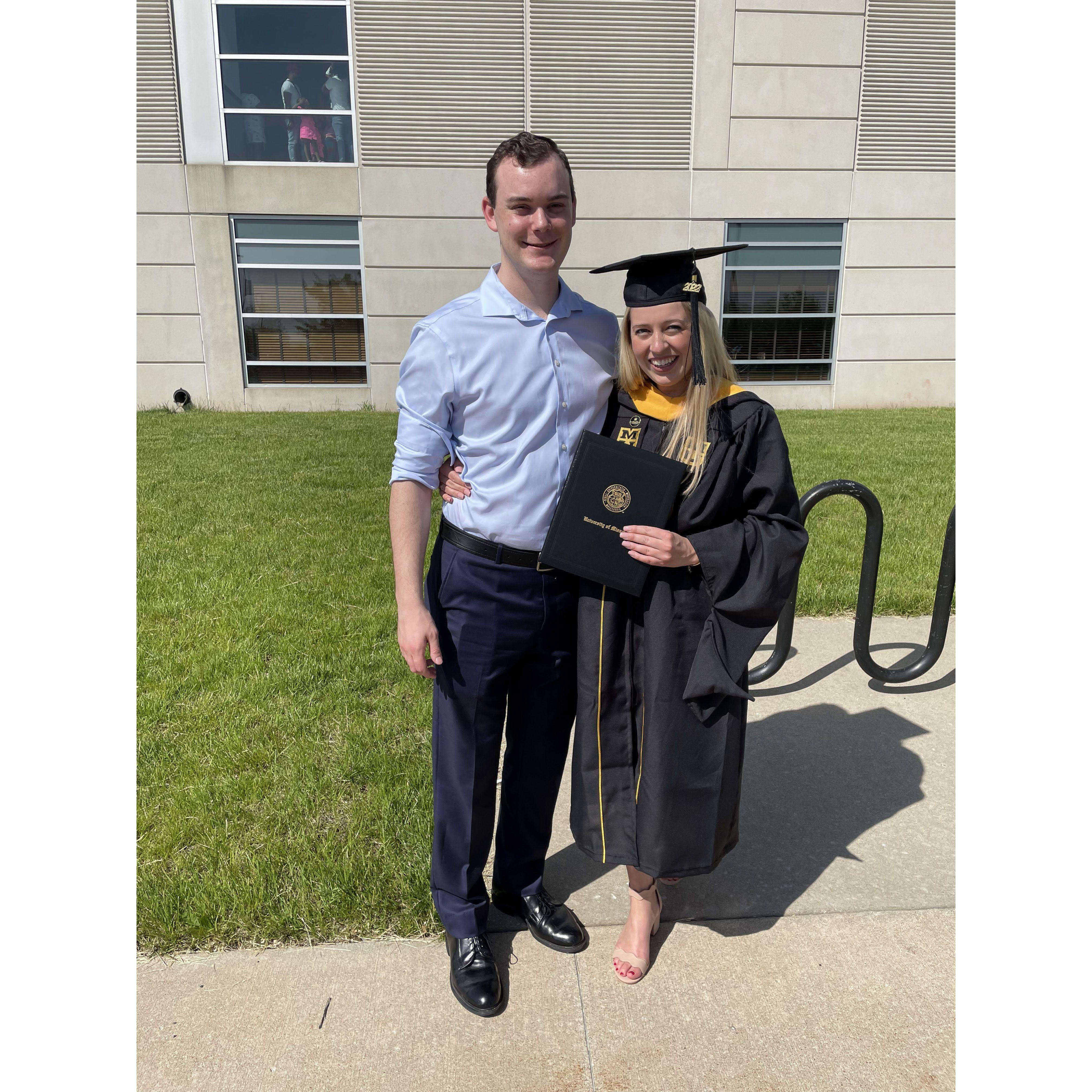 Katie's Graduation from Mizzou with an MS in Nutrition and Dietetics