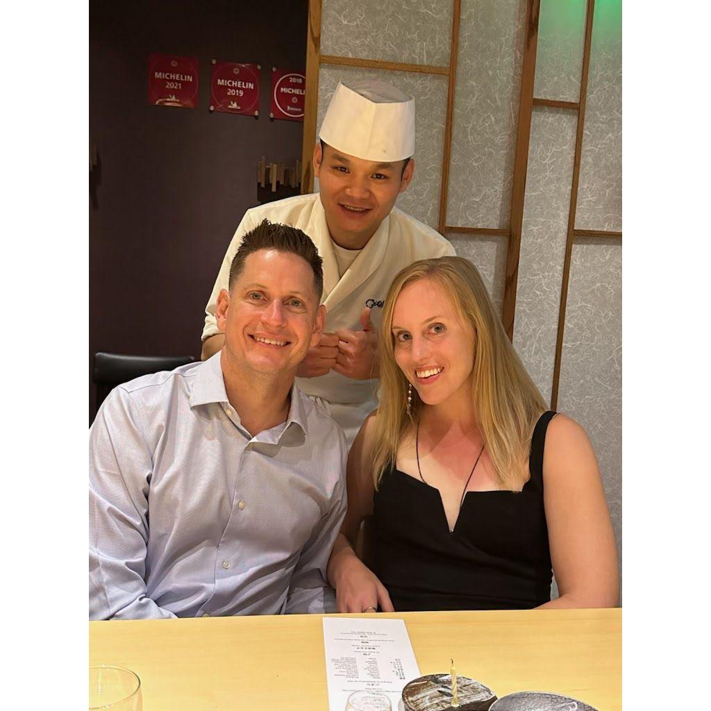 Birthday Michelin Sushi in San Francisco