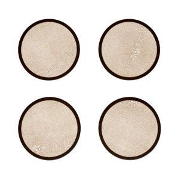 Ecru Coasters - Set of 4