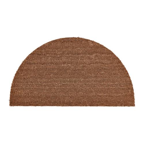 TRAMPA Door mat, half-moon, natural