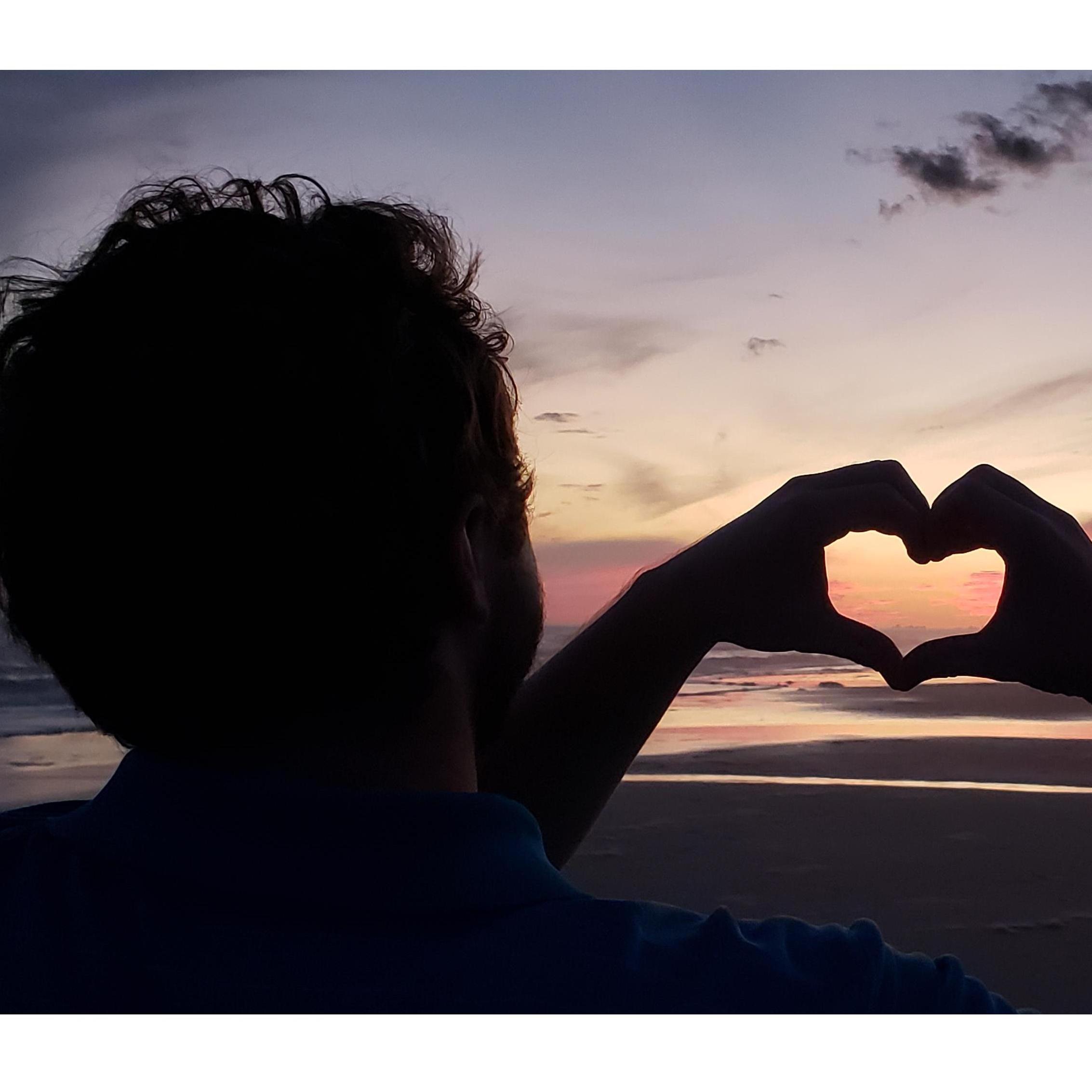 "Sunset heart-hands!" North Myrtle Beach, SC, 2019