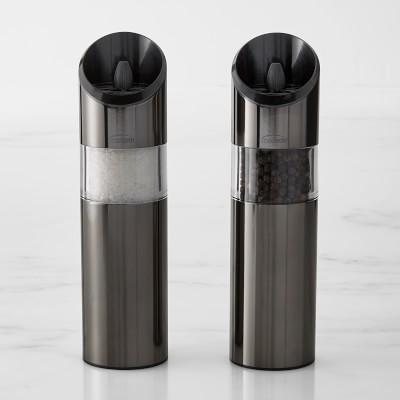 Trudeau Graviti Electric Salt & Pepper Mill Set, Gunmetal