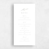 Green Wedding Menu - Avila Letterpress