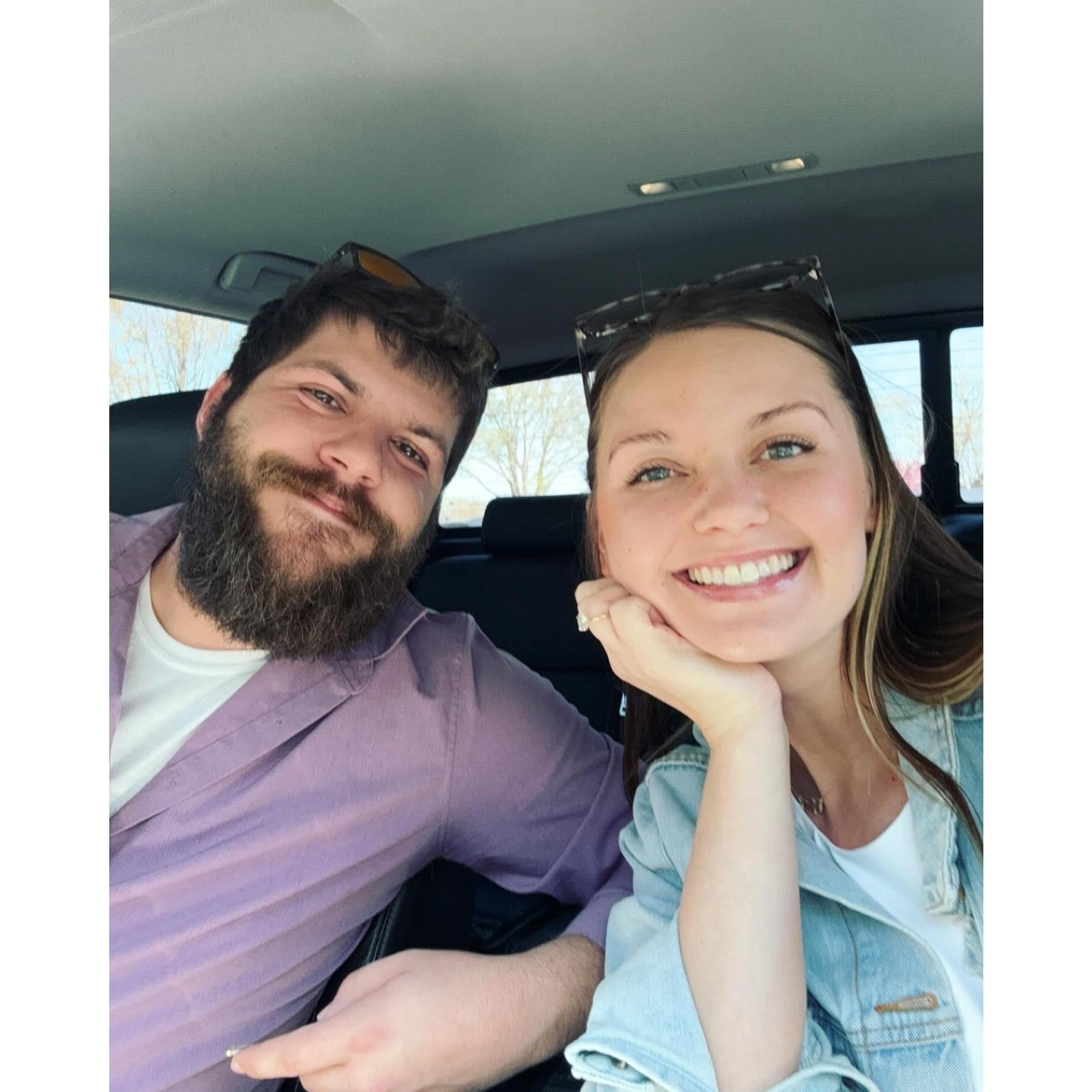 March 2024-First trip down to Nash for Wedding Planning! We booked our venue this day!
