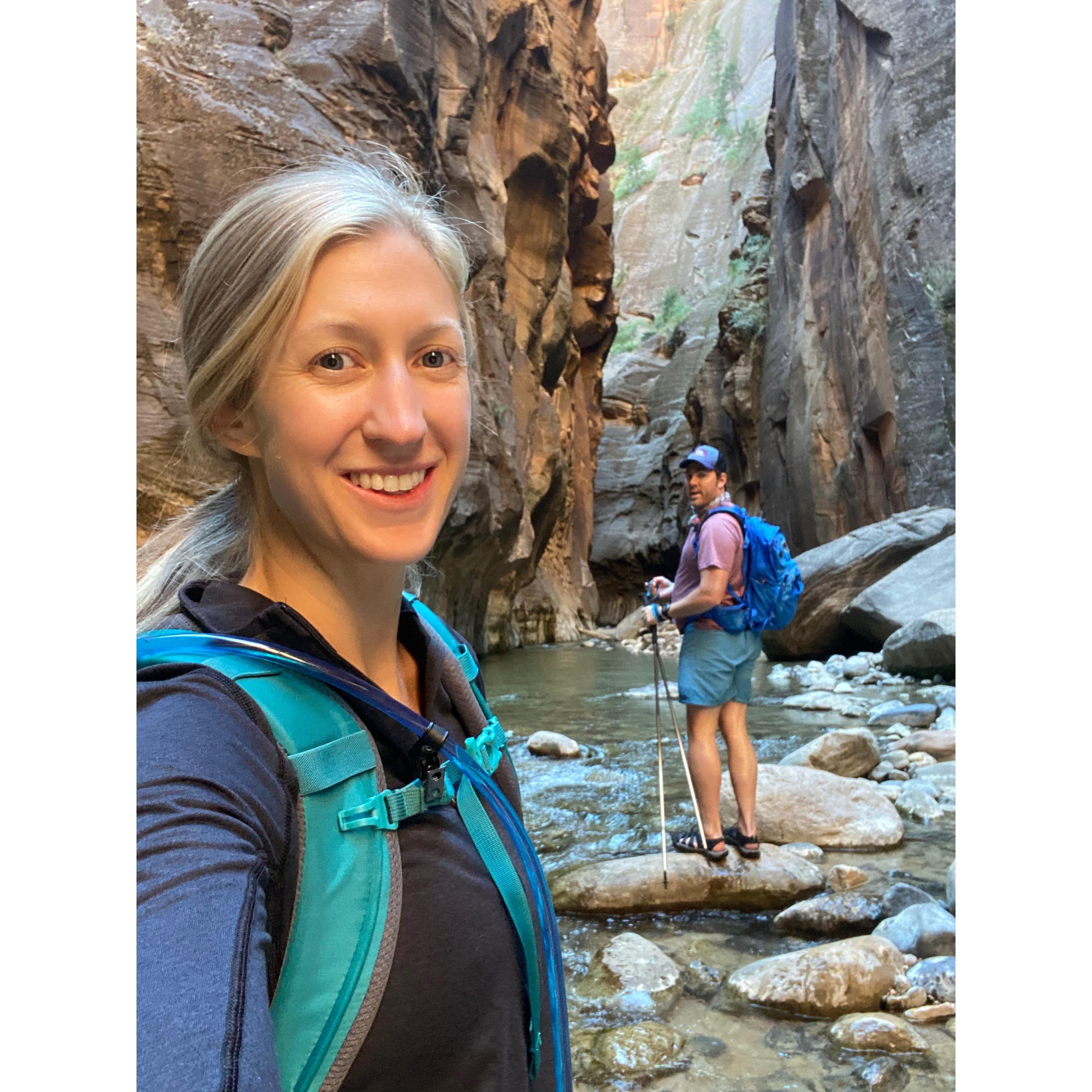 Hiking- one of our favorite ways to spend time together in the summer!