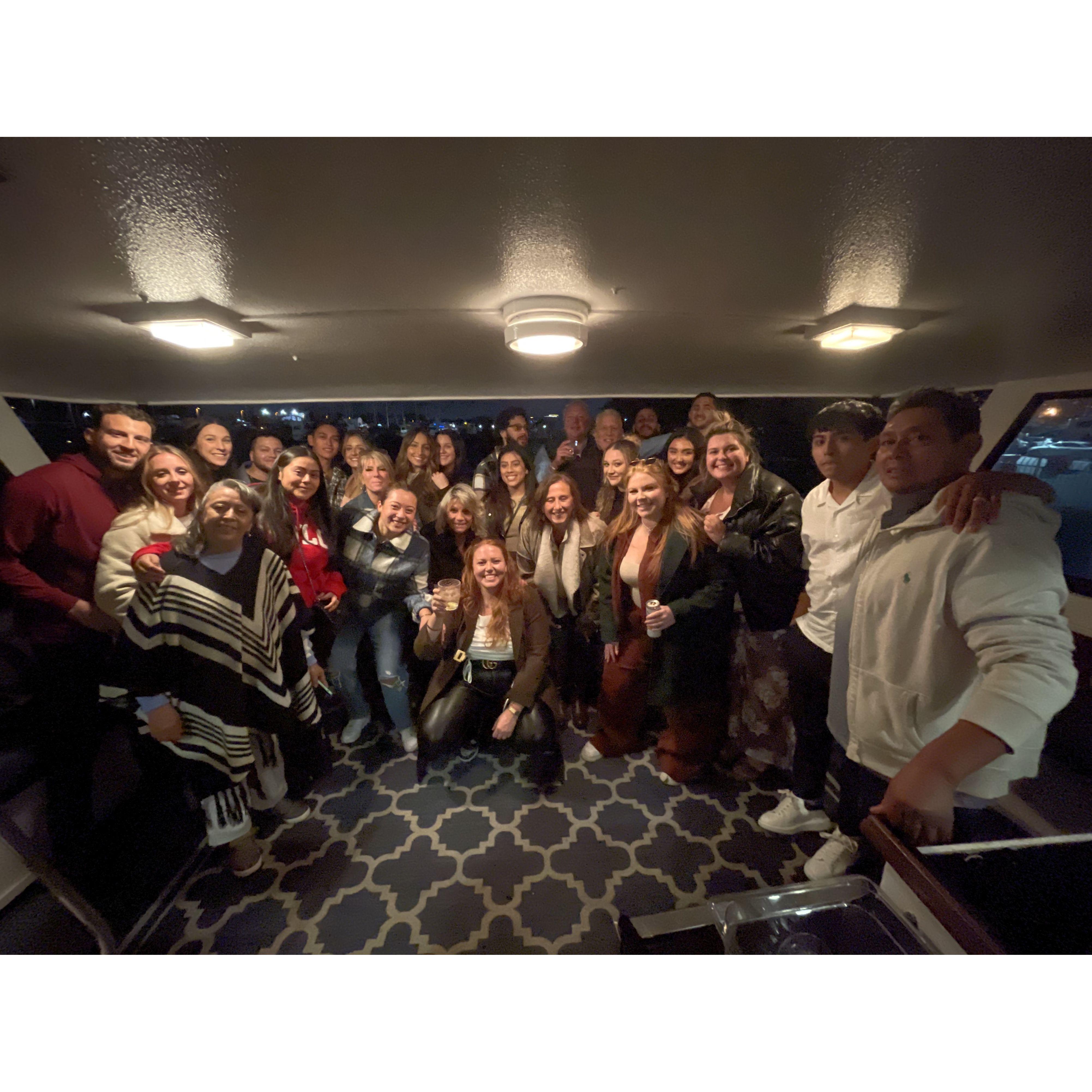 September 2022: Celebrating Alexa's 30th birthday with friends & family on a boat ride around Manhattan