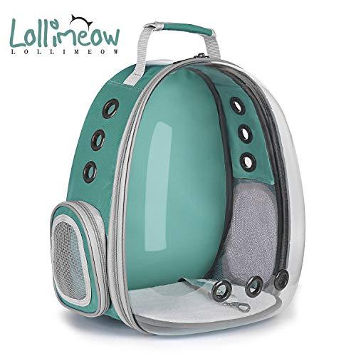 Lollimeow Pet Carrier Backpack, Bubble Backpack Carrier, Cats and Puppies,Airline-Approved, Designed for Travel, Hiking, Walking & Outdoor Use
