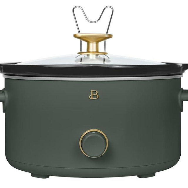 Beautiful 8 Qt Manual Slow Cooker,Thyme Green by Drew Barrymore