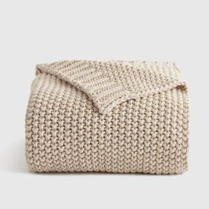 Cotton Fisherman Throw - Natural